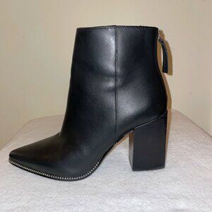 Steve Madden"Olga"  Black Leather Bootie NWOB